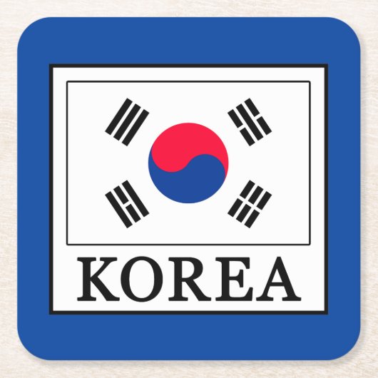 Korea Kartonnen Onderzetters (Voorkant)