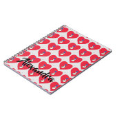 Korea Kpop Pattern Red Blue Hand Heart School Notitieboek (Linkerzijde)