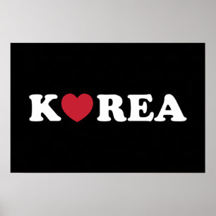 Korea Liefde Hart Poster