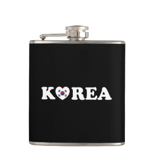 Korea Liefde Hart Vlag Heupfles