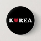 Korea Love Heart Button (Voorkant)