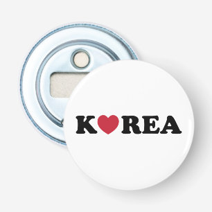 Korea Love Heart Button Flesopener