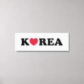 Korea Love Heart Canvas Afdruk (Voorkant)