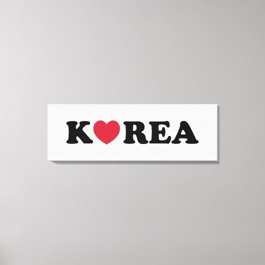 Korea Love Heart Canvas Afdruk (Voorkant)