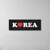 Korea Love Heart Canvas Print (Voorkant)