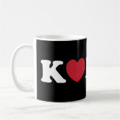Korea Love Heart Coffee Mok (Links)