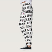 Korea Love Heart Flag Leggings (Links)