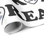 Korea Love Heart Flag Wrapping Paper Cadeaupapier (Rol Hoek)