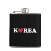 Korea Love Heart Flask Heupfles (Voorkant)