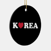 Korea Love Heart Flask Keramisch Ornament (Rechts)