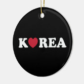 Korea Love Heart Flask Keramisch Ornament (Links)