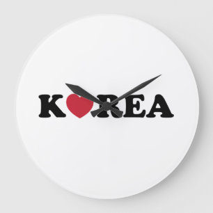 Korea Love Heart Grote Klok