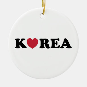 Korea Love Heart Keramisch Ornament