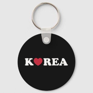 Korea Love Heart Keychain