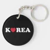 Korea Love Heart Keychain (Achterkant)