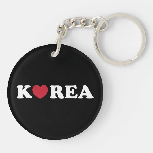 Korea Love Heart Keychain (Achterkant)