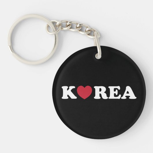 Korea Love Heart Keychain (Voorkant)