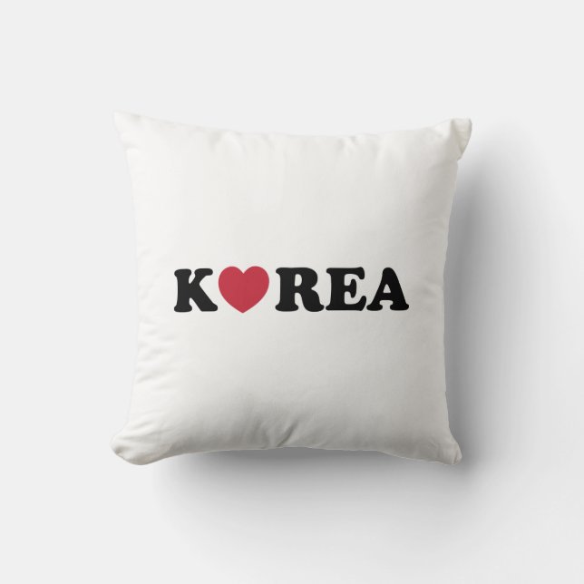 Korea Love Heart Kussen (Voorkant)