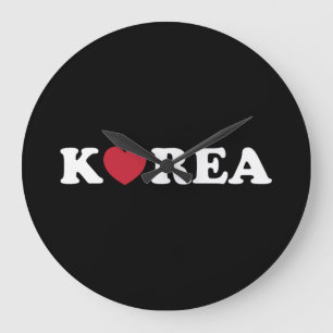Korea Love Heart Large Clock Grote Klok