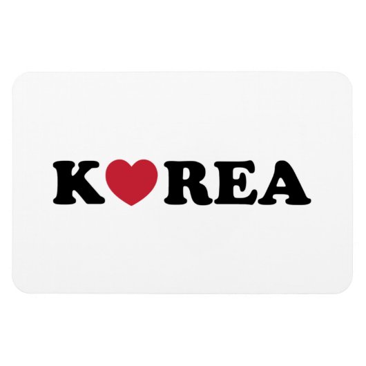 Korea Love Heart Magneet (Horizontaal)
