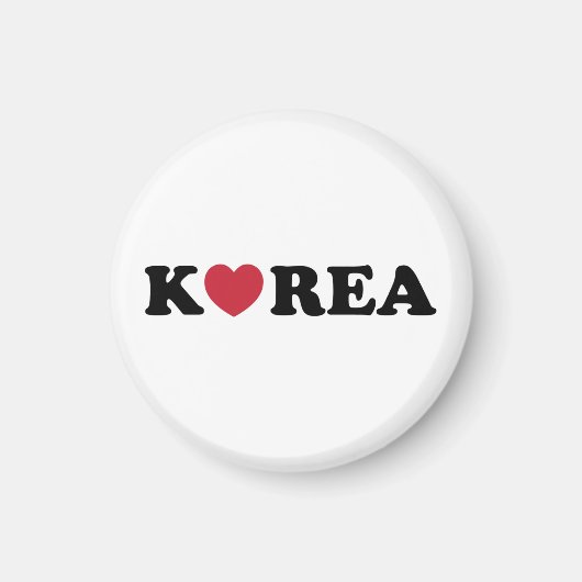 Korea Love Heart Magneet (Voorkant)