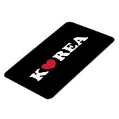 Korea Love Heart Magnet Magneet (Linkerzijde)