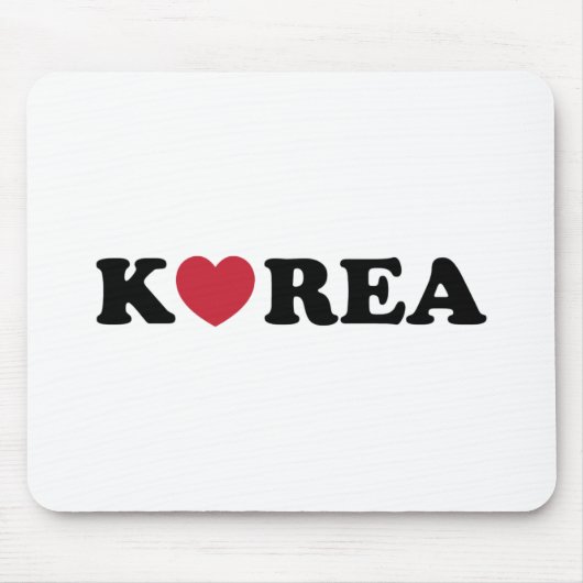Korea Love Heart Muismat (Voorkant)