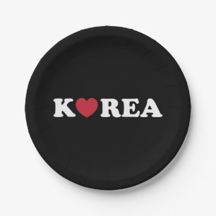 Korea Love Heart Papieren Bordje