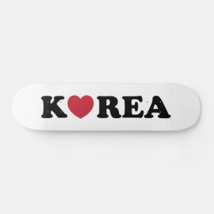 Korea Love Heart Persoonlijk Skateboard