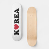 Korea Love Heart Persoonlijk Skateboard (Voorkant)