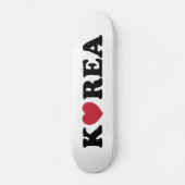 Korea Love Heart Persoonlijk Skateboard (Voorkant)