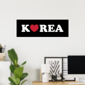 Korea Love Heart Poster (Thuiskantoor)
