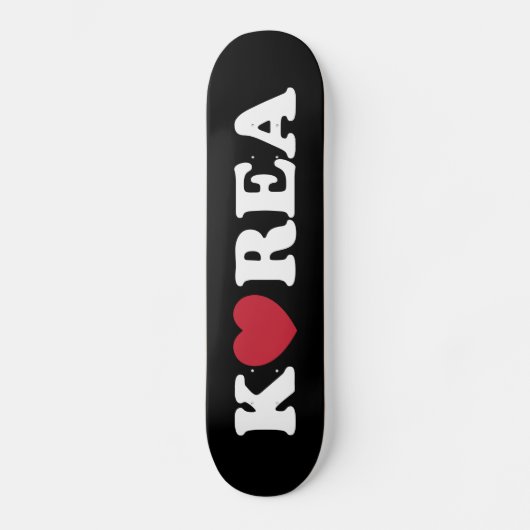Korea Love Heart Skateboard (Voorkant)
