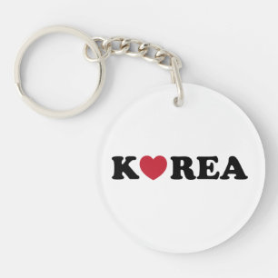 Korea Love Heart Sleutelhanger
