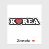 Korea Love Heart Sticker (Vel)