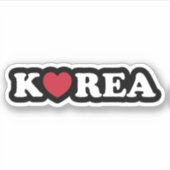 Korea Love Heart Sticker (Voorkant)