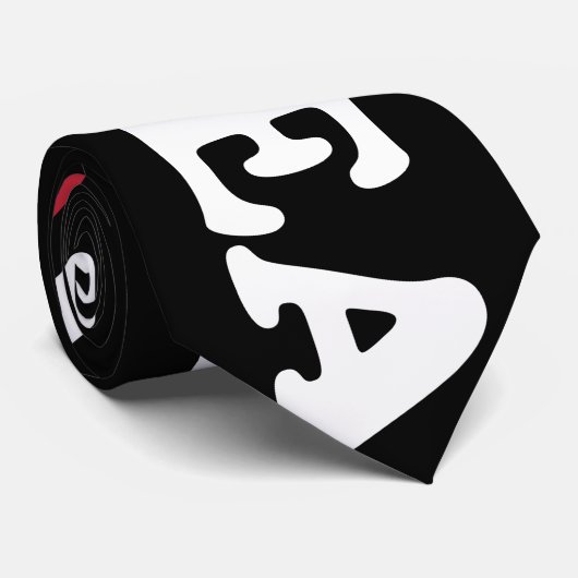 Korea Love Heart Stropdas (Opgerold)