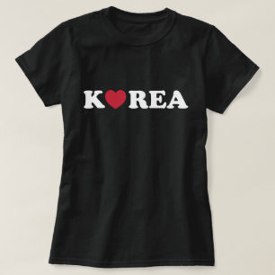 Korea Love Heart T-Shirt