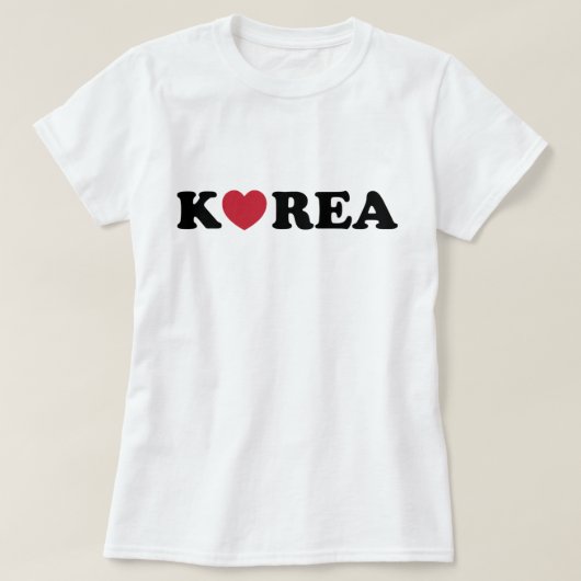 Korea Love Heart T-shirt (Design voorkant)