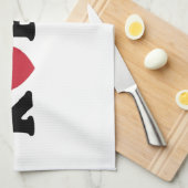 Korea Love Heart Theedoek (Quarter Fold)