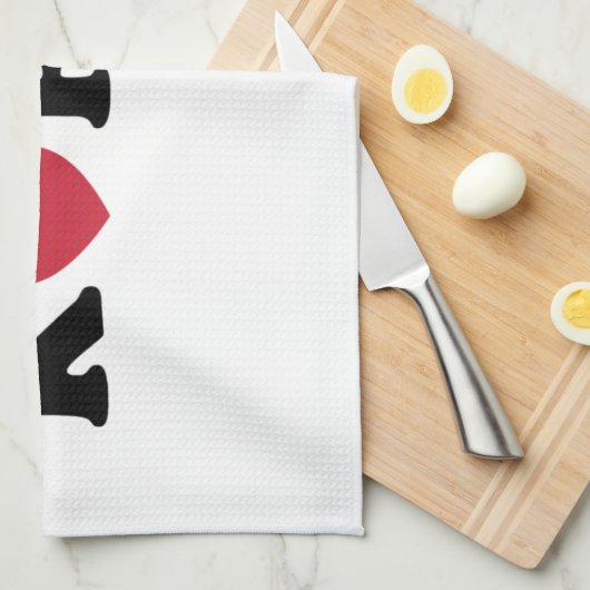 Korea Love Heart Theedoek (Quarter Fold)