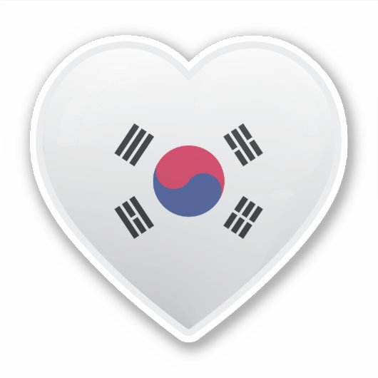 Korea Love Icon Sticker (Voorkant)