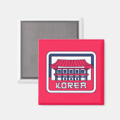 Korea Magneet (Voorkant / Achterkant)