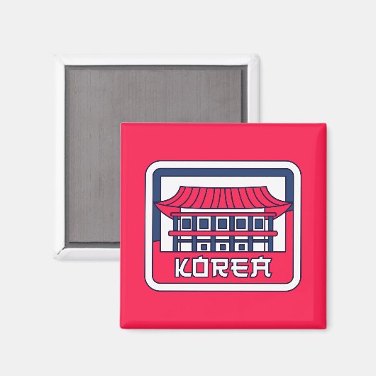 Korea Magneet (Voorkant / Achterkant)