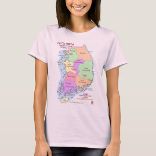 Korea Map Dames T Shirt