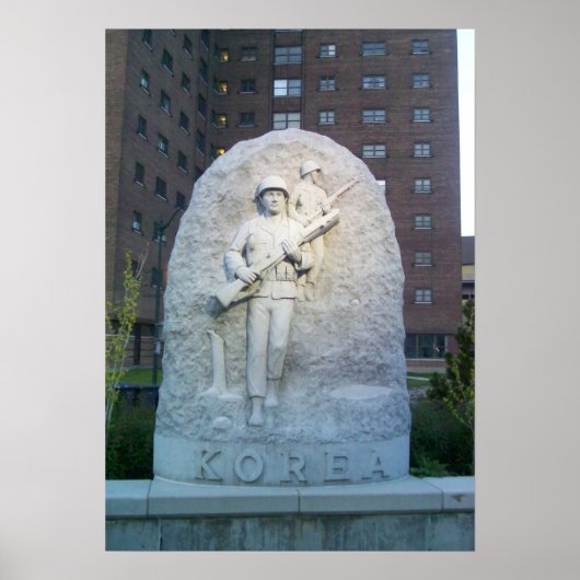 Korea Memorial at Buffalo Naval Park Poster (Voorkant)