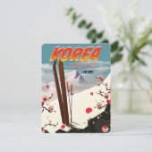Korea om te skiën (Staand voorkant)