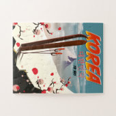 Korea om te skiën legpuzzel (Horizontaal)