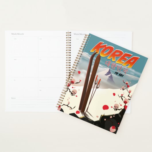 Korea om te skiën planner (Display)