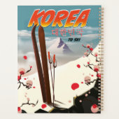 Korea om te skiën planner (Achterkant)